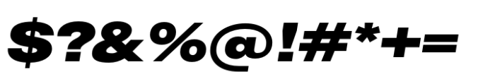 CF Mod Grotesk Ultra Extra Expanded Oblique Font OTHER CHARS