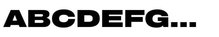 CF Mod Grotesk Ultra Extra Expanded Font UPPERCASE