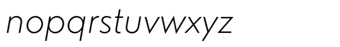 CF Panoptik Light Oblique Font LOWERCASE