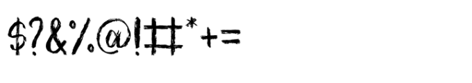 CF Rustic Grunge Regular Font OTHER CHARS