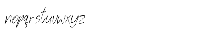 CF Skaley Hand Italic Font LOWERCASE