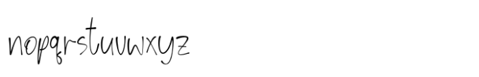 CF Skaley Hand Regular Font LOWERCASE