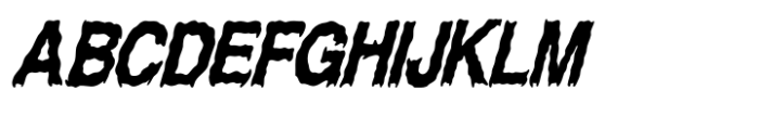CF Spookturas Italic Font UPPERCASE