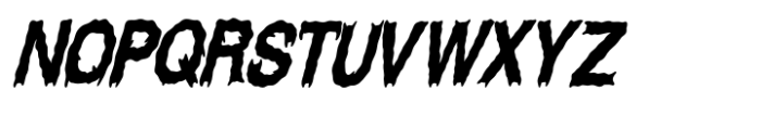 CF Spookturas Italic Font UPPERCASE