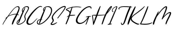 CF Tranquil Wave Italic Font UPPERCASE
