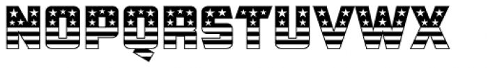 CFB1 American Patriot SOLID 1 Normal Font UPPERCASE