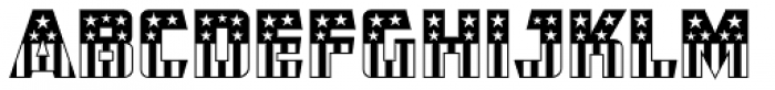 CFB1 American Patriot SOLID 2 Normal Font UPPERCASE