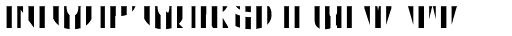 CFB1 Shielded Avenger SOLID 2 Bold Italic Font UPPERCASE