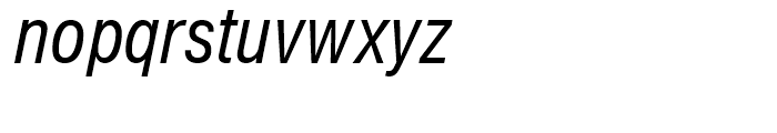 CG Triumvirate Condensed Italic Font LOWERCASE