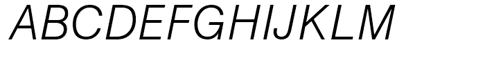 CG Triumvirate Light Italic Font UPPERCASE