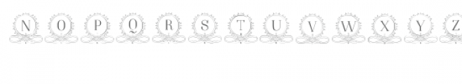 cg alphabet elegant monogram Font UPPERCASE