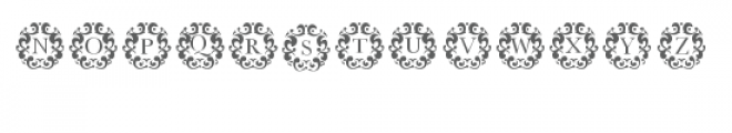 cg alphabet monogram dignified Font UPPERCASE