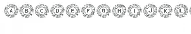 cg alphabet monogram floral wreath Font UPPERCASE