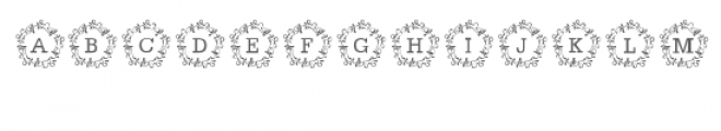 cg alphabet monogram lovely Font LOWERCASE