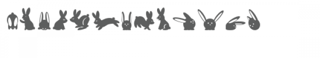 cg bunny dingbats Font LOWERCASE