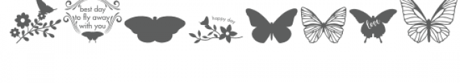 cg butterfly dingbats font Font LOWERCASE