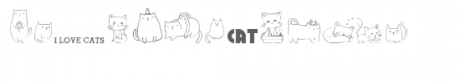 cg cats dingbats Font LOWERCASE