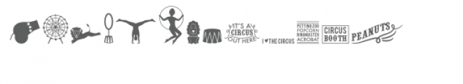 cg circus dingbats font Font LOWERCASE