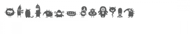 cg cool critters dingbats Font LOWERCASE