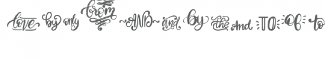 cg cursive little words dingbats Font UPPERCASE