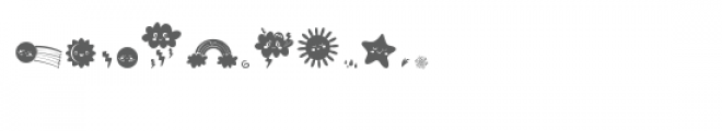 cg cutie weather dingbats Font UPPERCASE