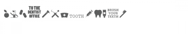 cg dentist dingbats Font UPPERCASE