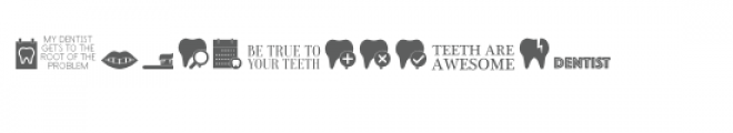 cg dentist dingbats Font UPPERCASE