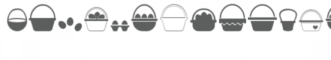 cg easter basket dingbats Font UPPERCASE