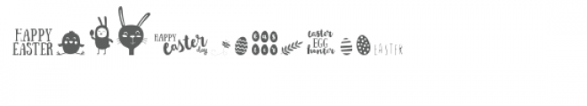 cg easter dingbats Font LOWERCASE