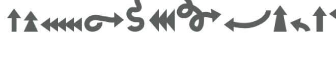 cg fat arrows dingbats Font UPPERCASE