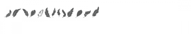 cg feathery dingbats Font LOWERCASE