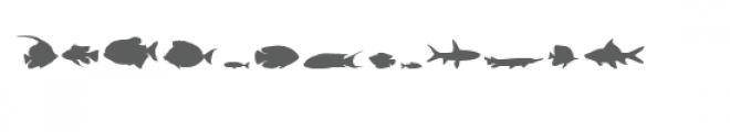 cg fishy dingbats Font UPPERCASE