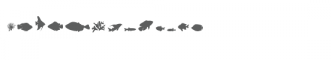 cg fishy dingbats Font UPPERCASE