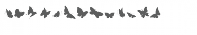 cg flat butterfly dingbats Font UPPERCASE