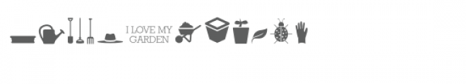 cg garden dingbats Font LOWERCASE