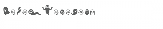 cg ghost dingbats Font LOWERCASE