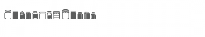 cg glass jar dingbats Font UPPERCASE