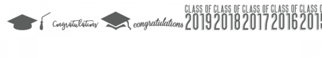 cg graduation dingbats Font LOWERCASE