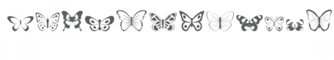 cg intricate butterfly dingbats Font LOWERCASE