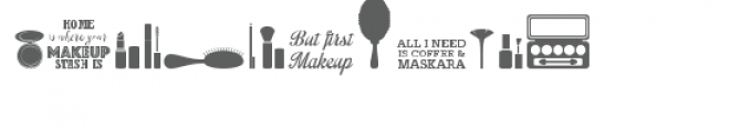 cg makeup dingbats Font LOWERCASE