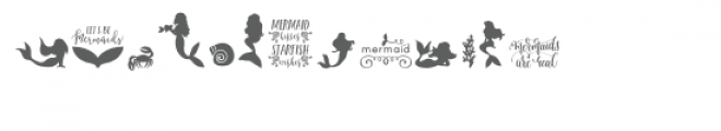 cg mermaids dingbats font Font LOWERCASE