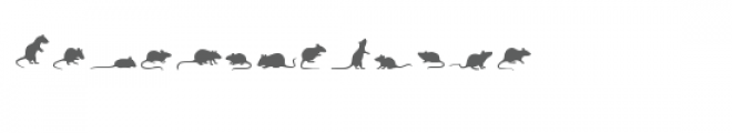 cg mice dingbats Font LOWERCASE