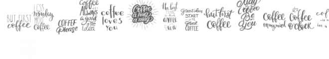 cg more coffee please quotes dingbats Font UPPERCASE