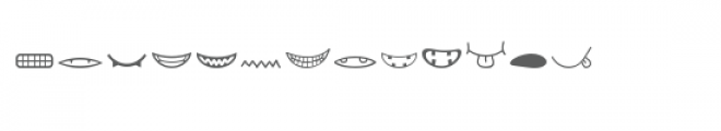 cg mouth dingbats Font LOWERCASE