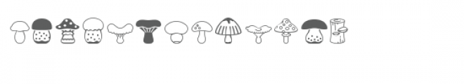 cg mushroom dingbats Font LOWERCASE