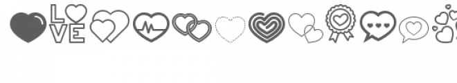 cg my heart dingbats Font UPPERCASE