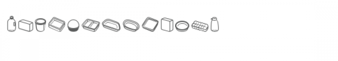 cg pans and boxes dingbats Font UPPERCASE