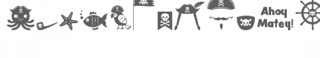 cg pirate fun dingbats Font UPPERCASE