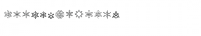 cg powder snowflakes dingbats Font LOWERCASE