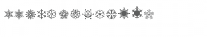 cg pretty snowflakes dingbats Font LOWERCASE